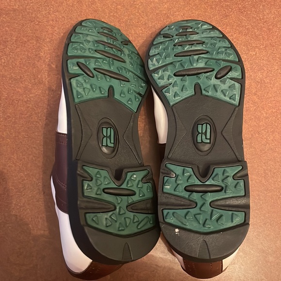 Pro Select 1805 Men’s Brown and White Saddle Spikeless Golf Shoes Size 8.5 - Picture 3 of 6